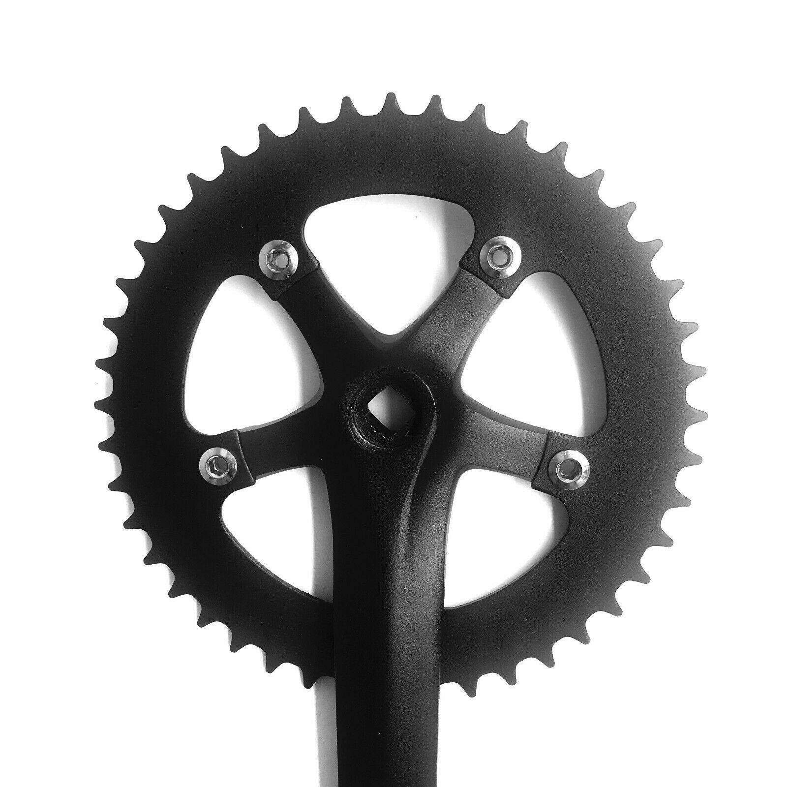 CDH Single Speed Crankset 44T 170mm Crankarms 110 BCD (Black) Mountain Road Bike