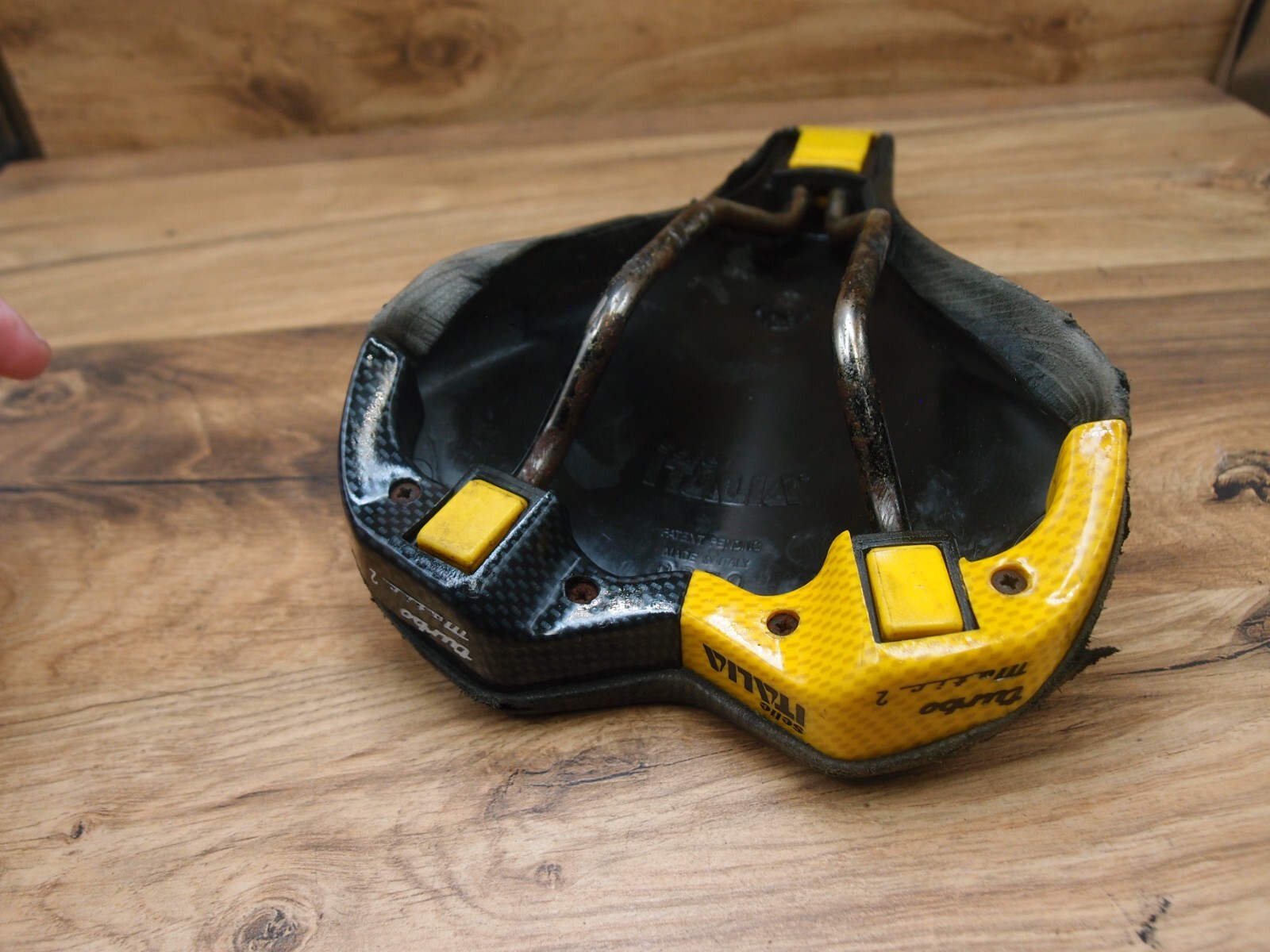 1995 MTB seat Selle Italia Turbo Matic 2 vintage saddle made in Italy