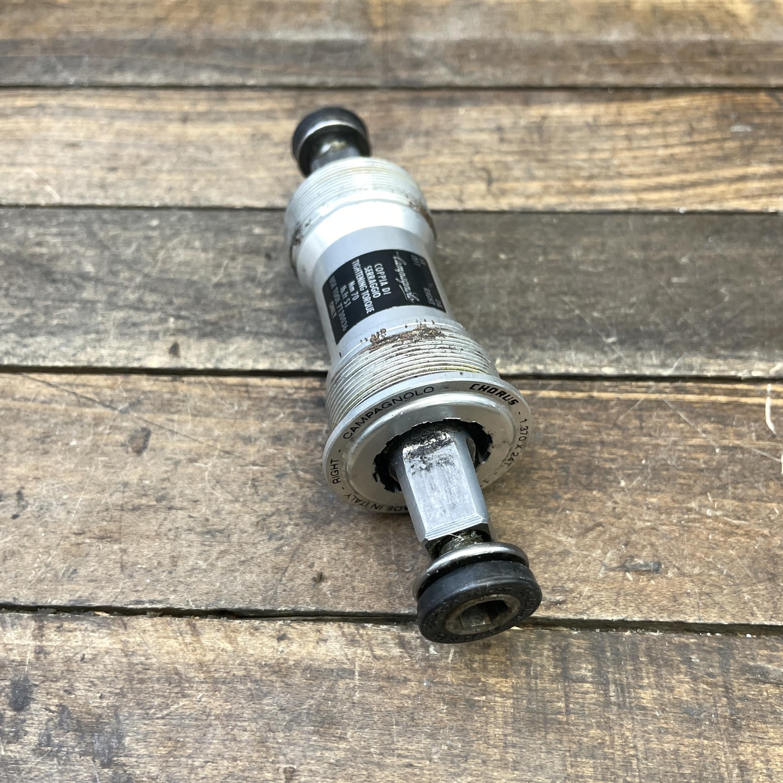 Vintage Campagnolo Chorus Bottom Bracket 68mm English 111mm ISO Square Taper