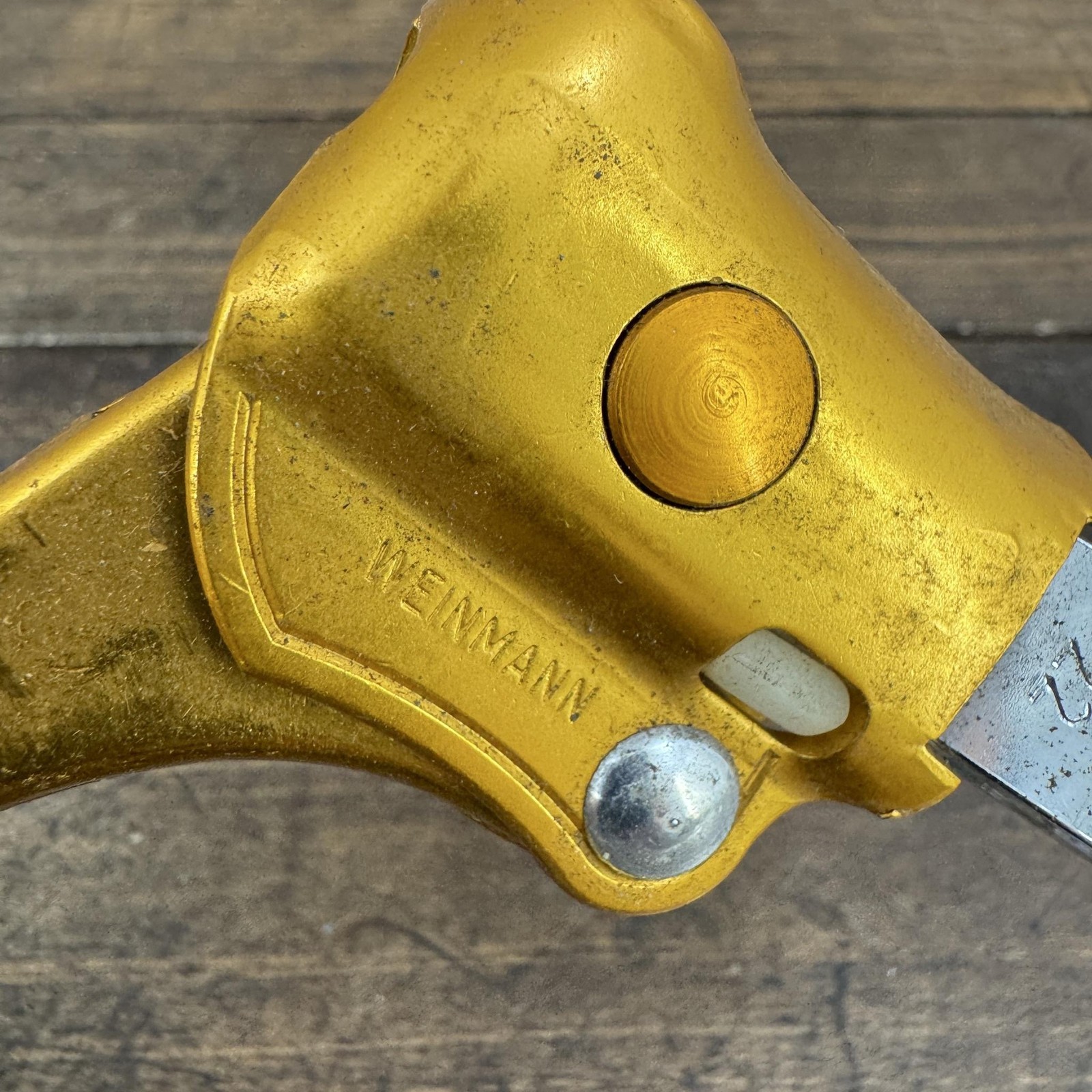 Vintage Weinmann BMX Brake Lever Right Gold Prebent 4 Finger Old School 70s 80s