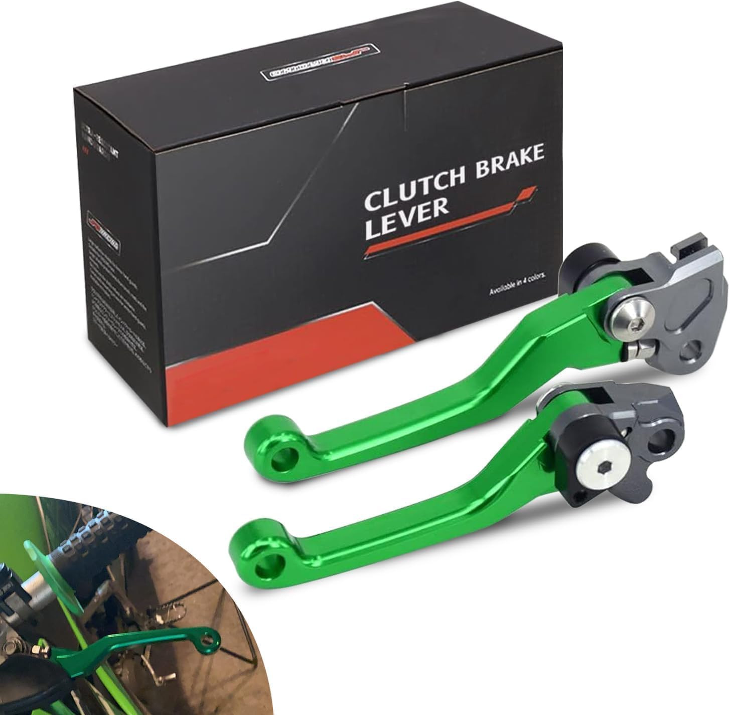 JFG RACING Dirt Bike Foldable Clutch Brake Levers,Clutch Lever Breakaway Levers