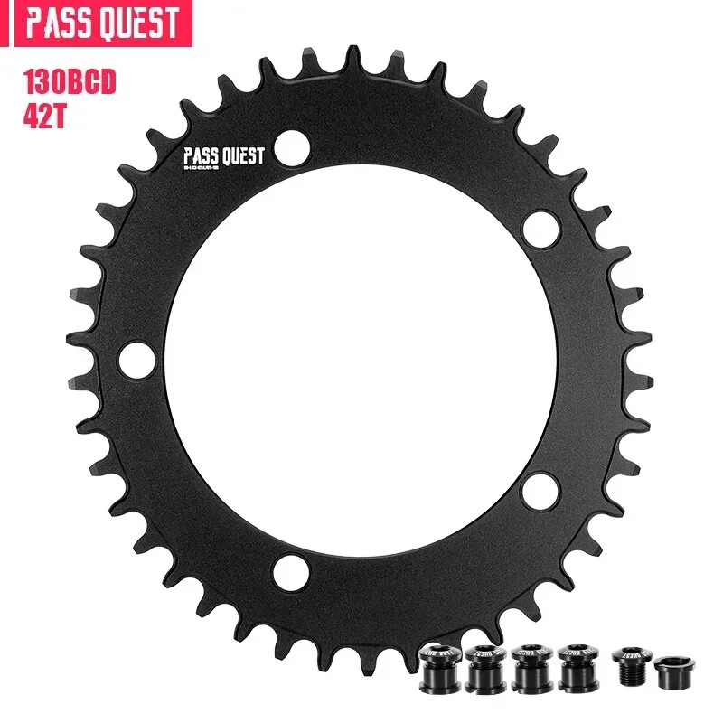 130 Bcd Round/Oval Chainring 42-60T 5 Arms Chain Ring for Bicycle Crankset
