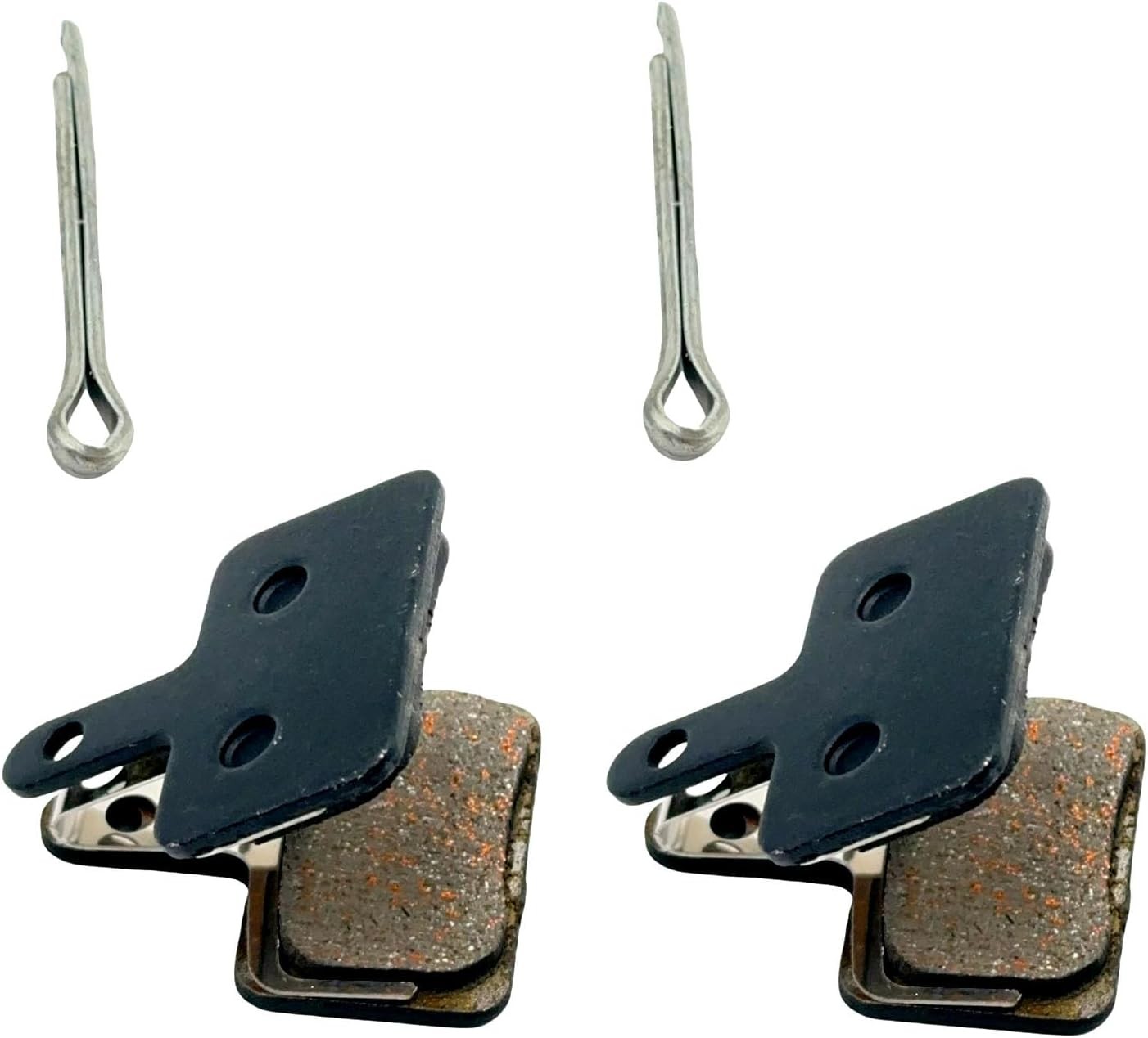 8 Pairs Bike Brake Pads Resin Semi-Metal Bicycle Disc Brake Pads Compatible