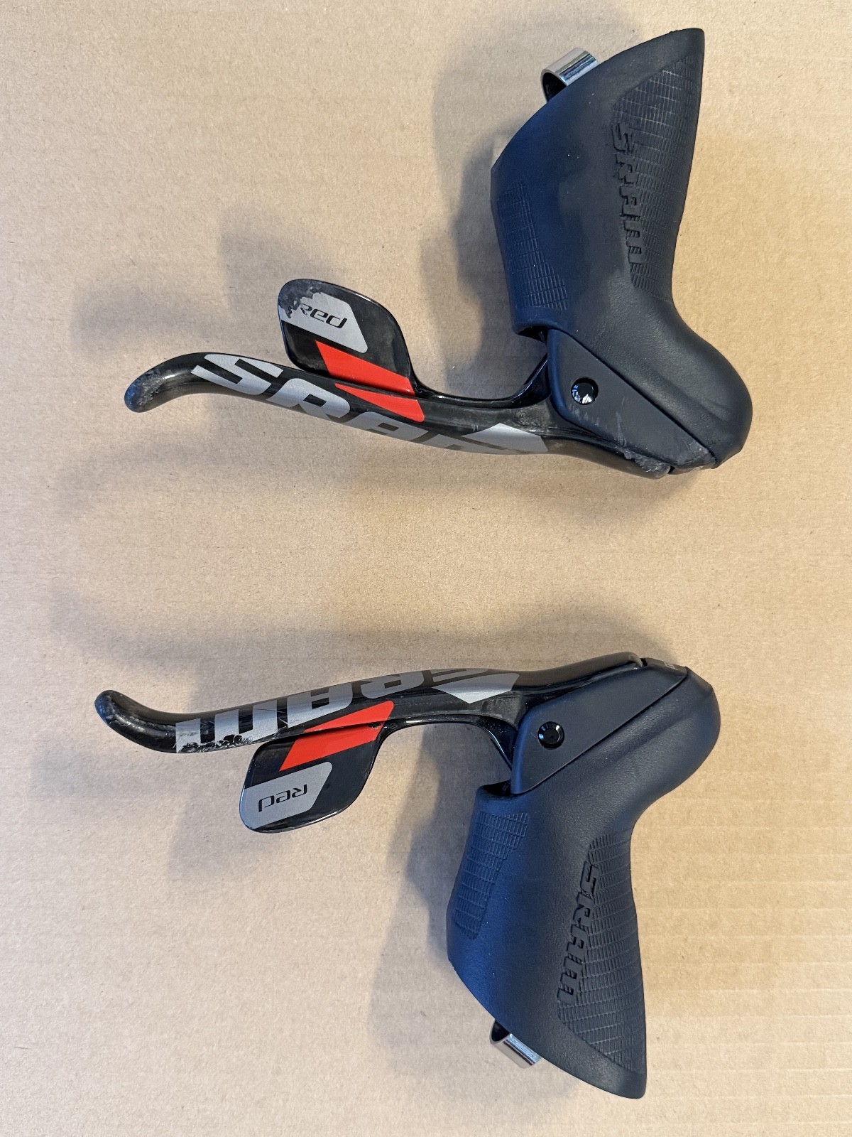 SRAM Red 10 speed Double Tap 2 x 10 Carbon Integrated Shifter/Rim Brake Levers