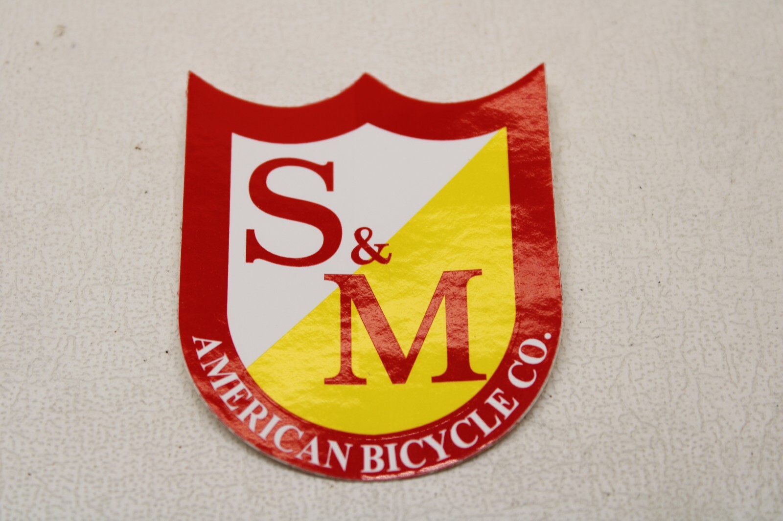 NOS OLD MID NEW SCHOOL BMX STICKER DECAL – S&M – STOCK # 37