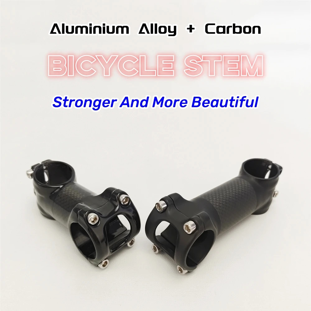 MTB Road Mountain Bicycle Carbon Alloy Stem 31.8*60-120mm 6/17 Degrees Bike Stem