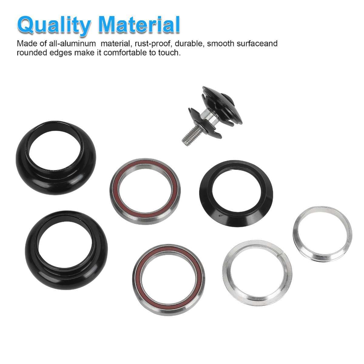34mm Headset 1-1/8″ Threadless MTB Road Bike Sealed External Bearings Headset US