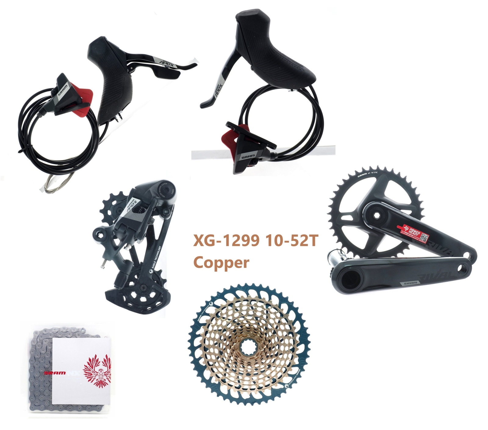 SRAM APEX 1×12 Eagle Mechanical Shifter/Rear Derailleur/CN/CS/FC Groupset READ