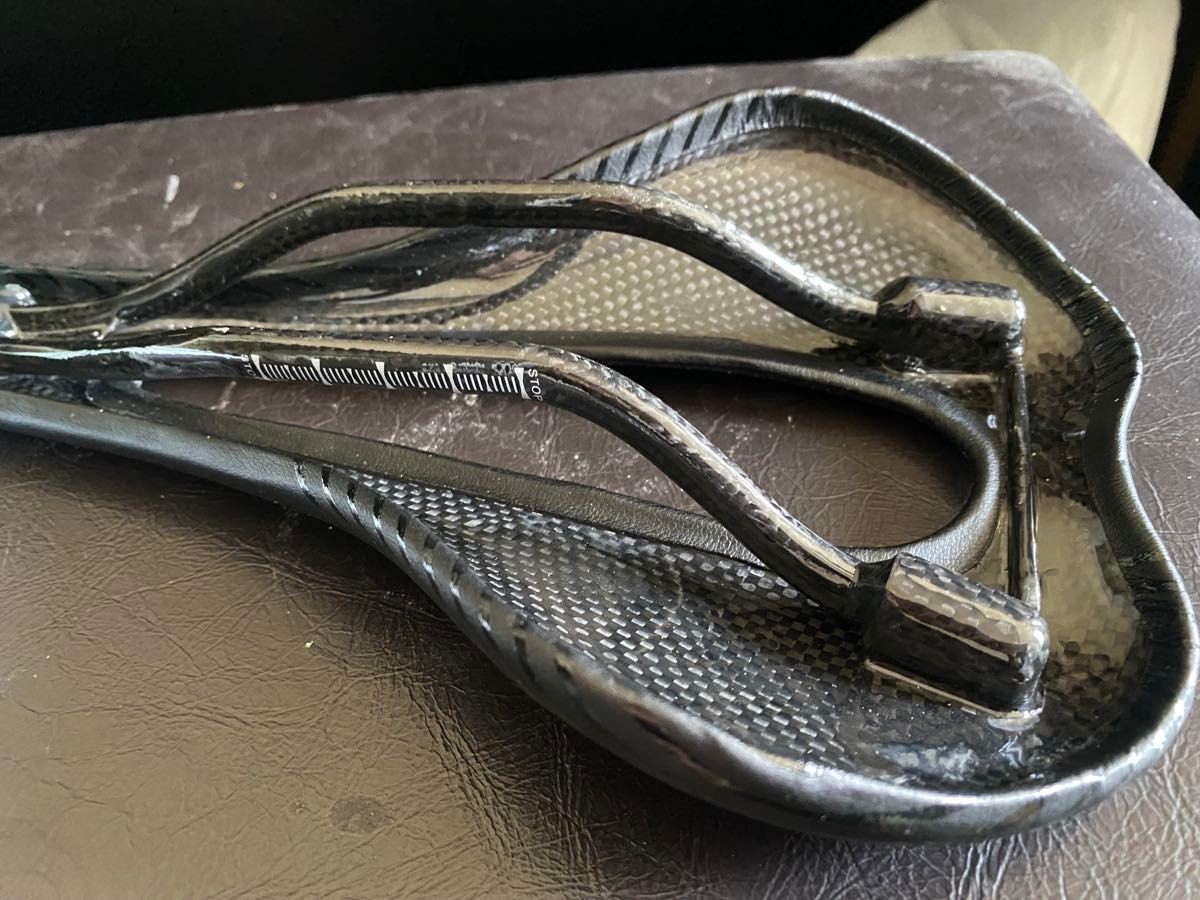T168 Carbon Saddle Road MTB Lightweight 123g Green Text Used