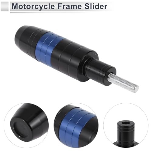 8mm M8 Motorcycle Slider Frame CNC Aluminum Alloy Anti Crash Protector Blue