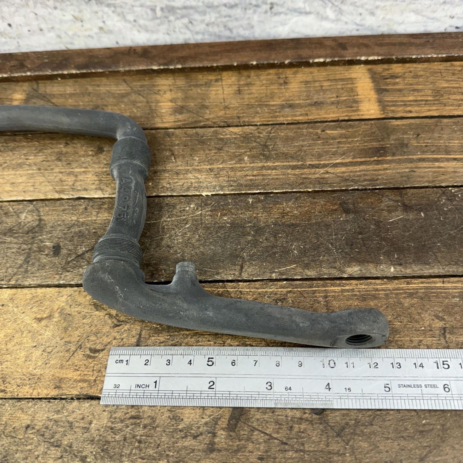 Vintage Ashtabula MX Crankset 115mm NOS MIni BMX 1975 Old School Black Steel USA