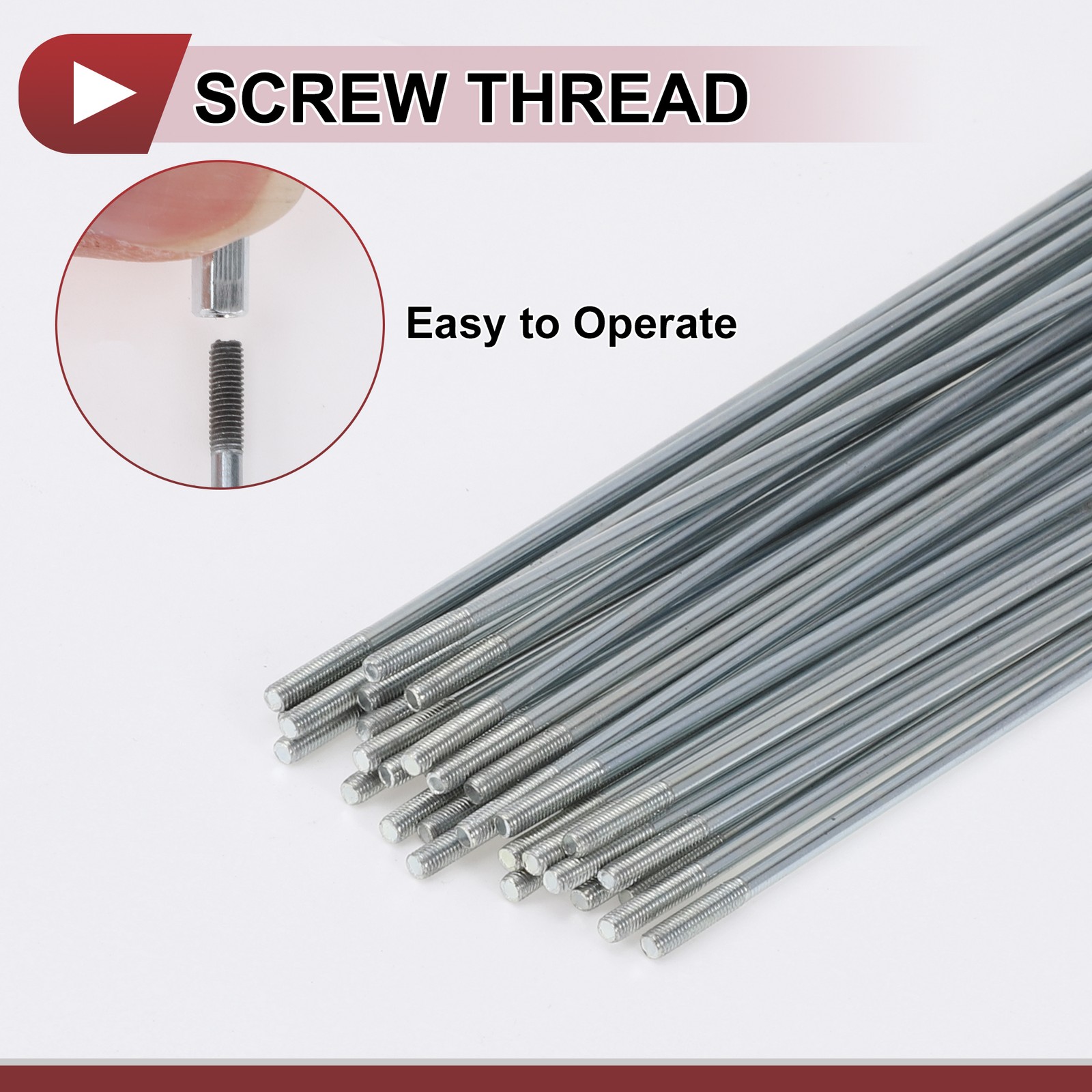 36 Set 12G Bicycle Spokes 89mm Bike Wheel Spokes 45 Steel Galvanized Silver Tone