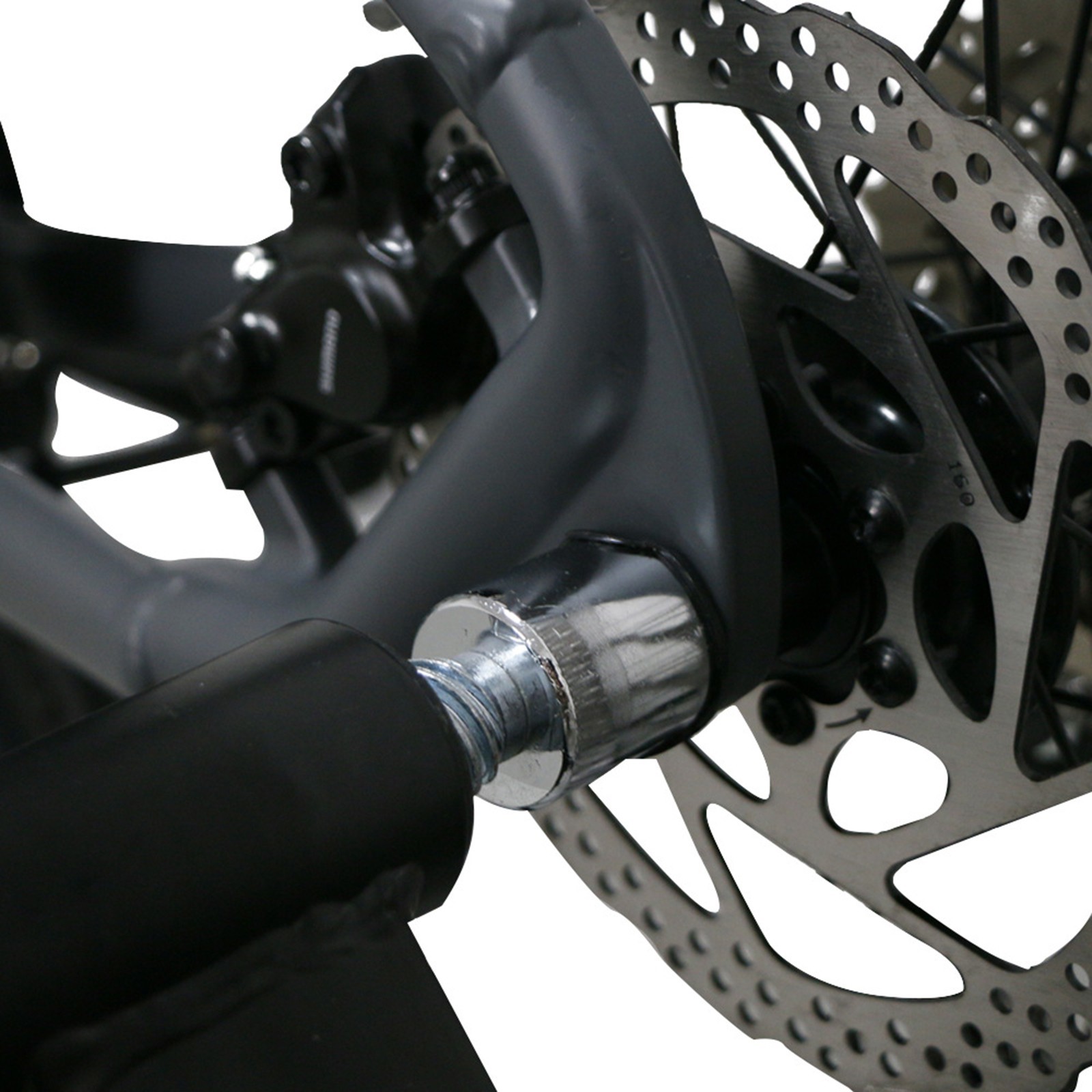 Thru Axle Bicycle Trainer Compatible with Various Sizes for Indoor Use