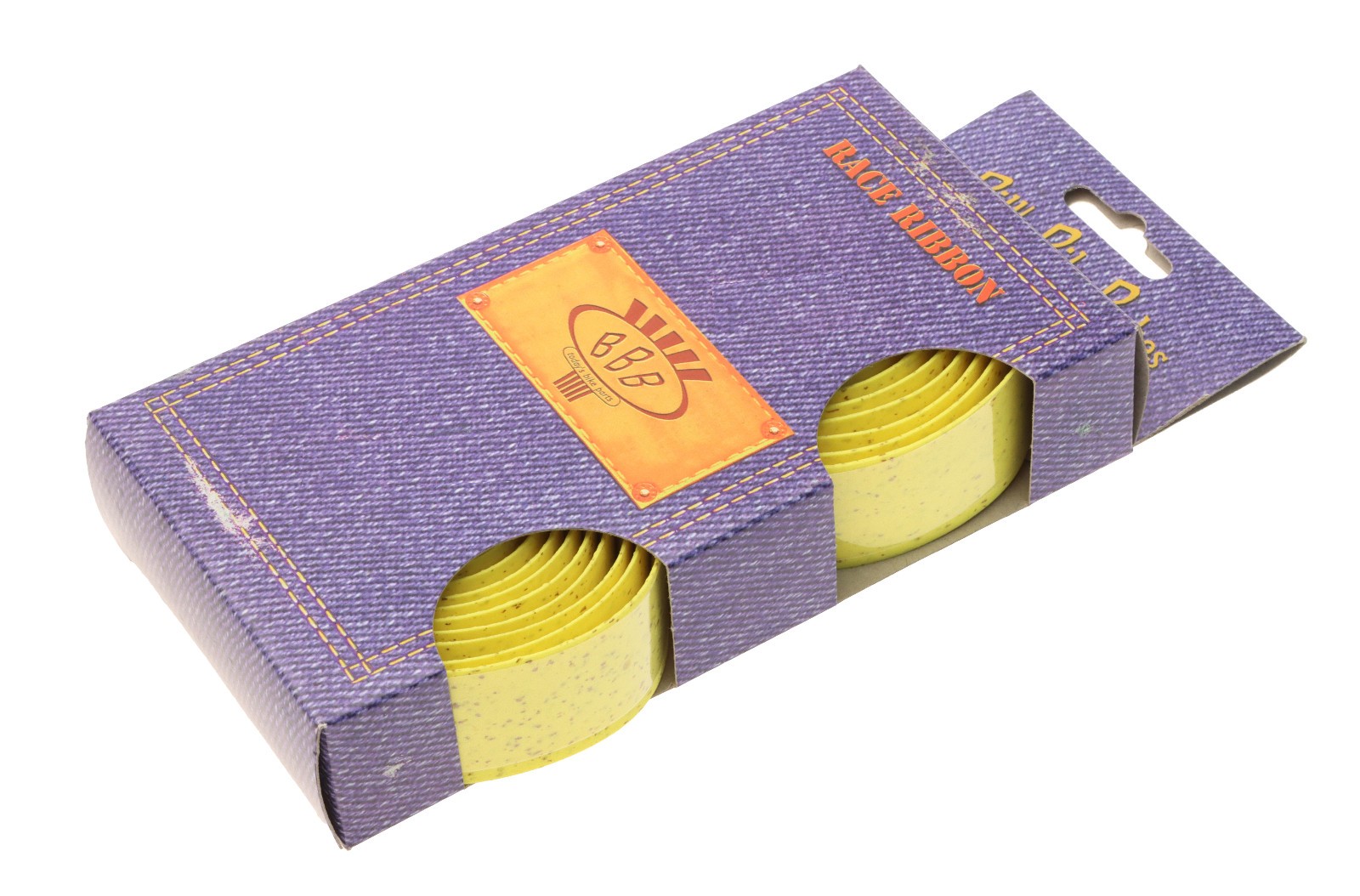 BBB Race Ribbon Bar Tape Adhesive Synth Cork-Like YELLOW Handlebar Wrap NEW NOS