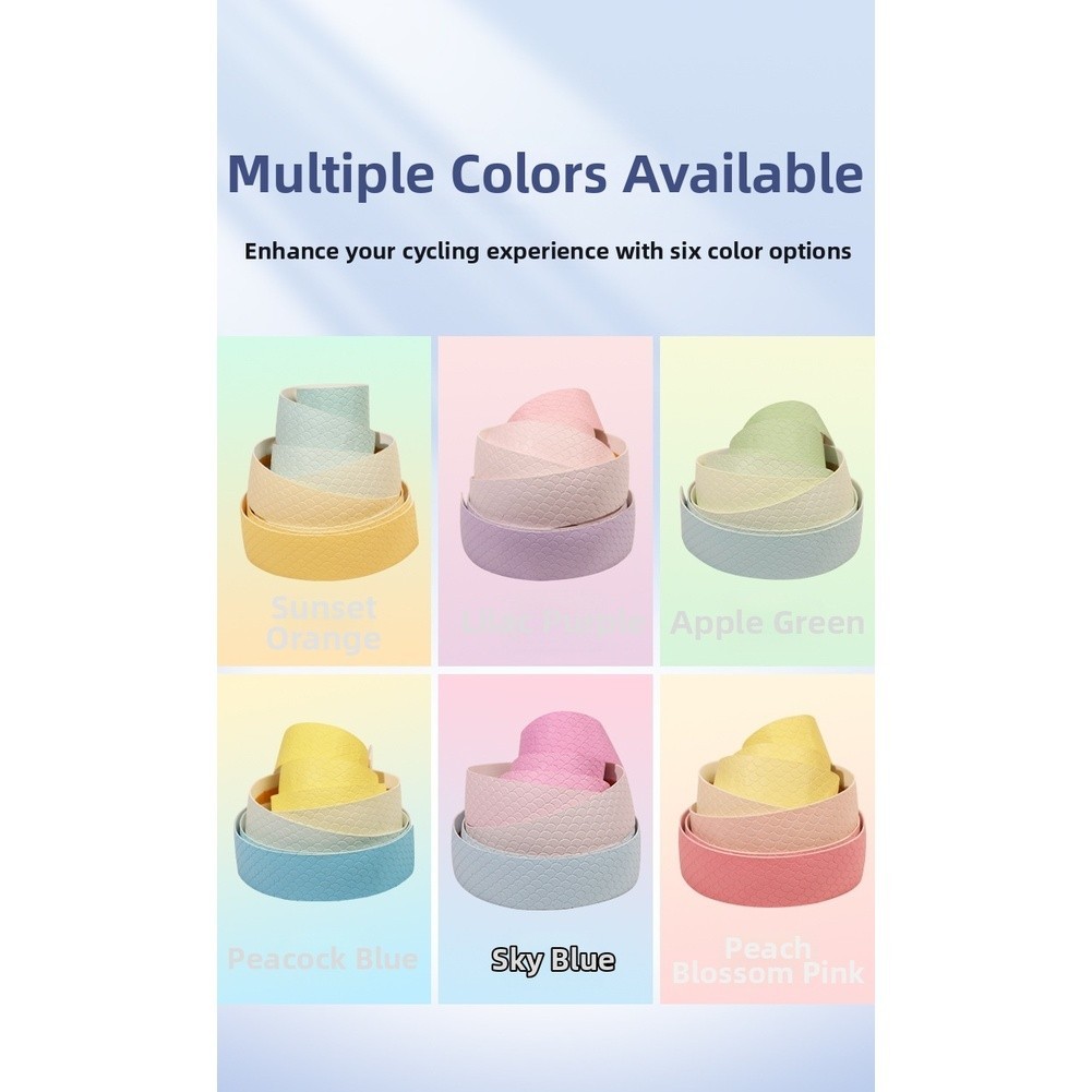 Non Slip Handlebar Tape Gradient Purple Light Blue Green Orange Pink Lake Blue