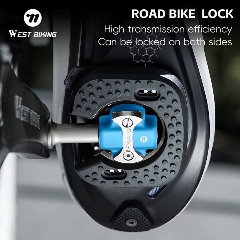 Road Bike Lock Pedals 3 Bearing for SPEEDPLAY Bicycle Clipless Pedals Blue
