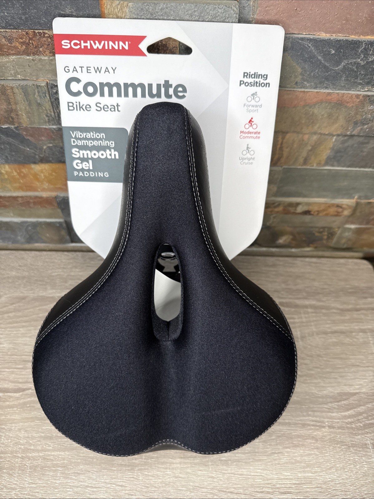 Schwinn Gateway Commute Bike Seat Vibration Dampening Smooth Gel Padding NEW