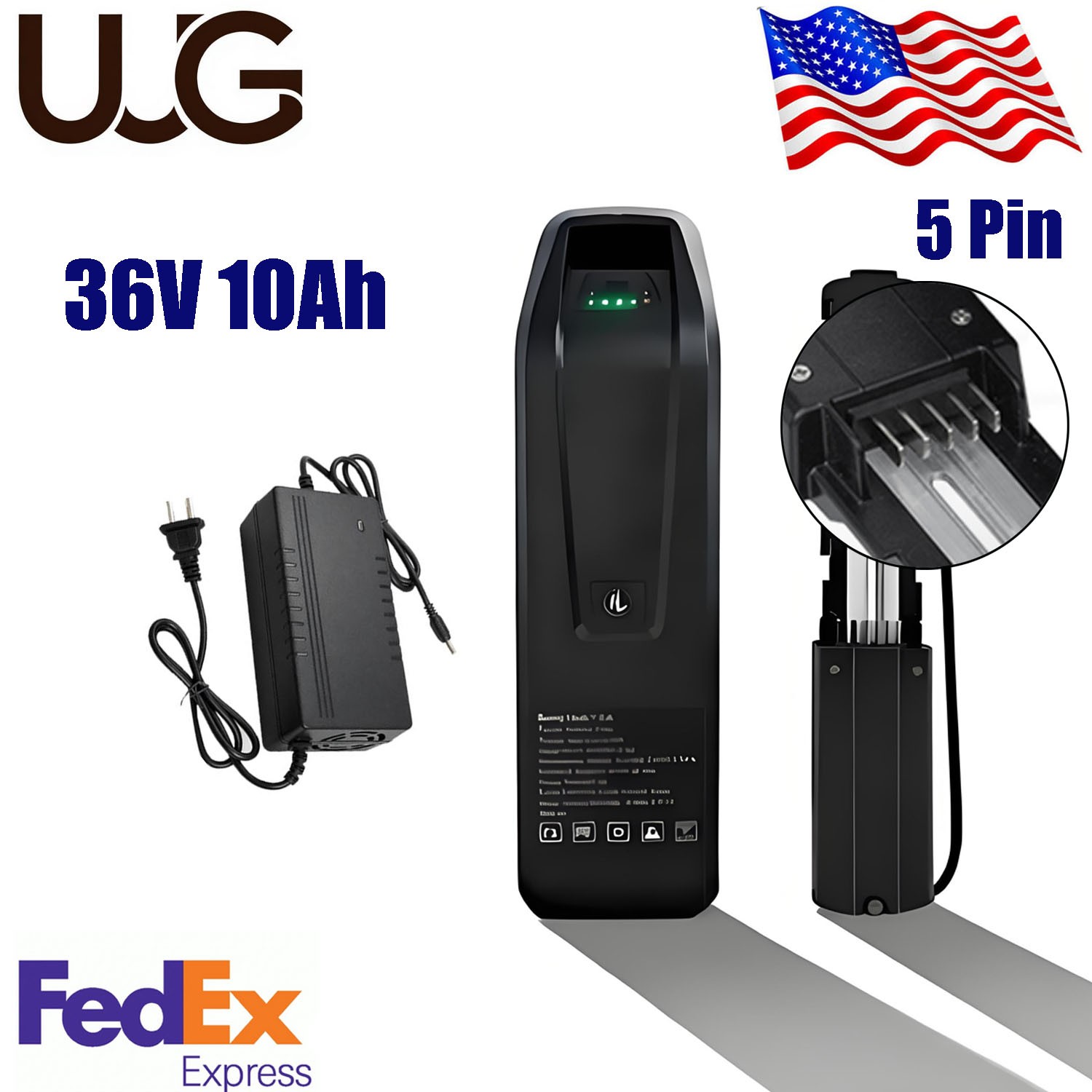 UUG 52V 48V 36V 20Ah 15Ah 10Ah Hailong Ebike Battery BMS for 1500W Electric Bike