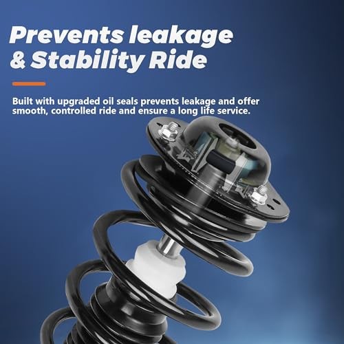 Pair Rear Struts Shocks Complete Assembly Compatible 2x Rear Struts 2007-2017