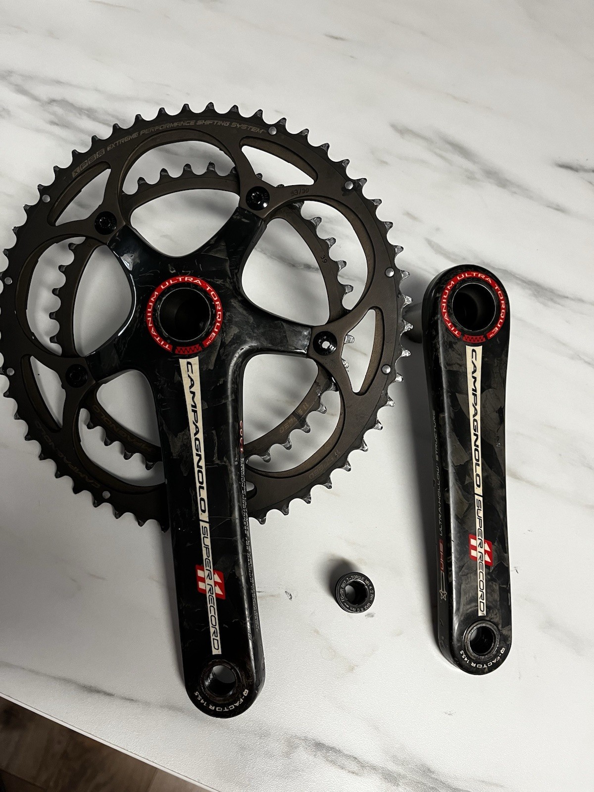 Campagnolo Super Record Ultra-Torque Carbon Road Crankset 170mm, 53/39.
