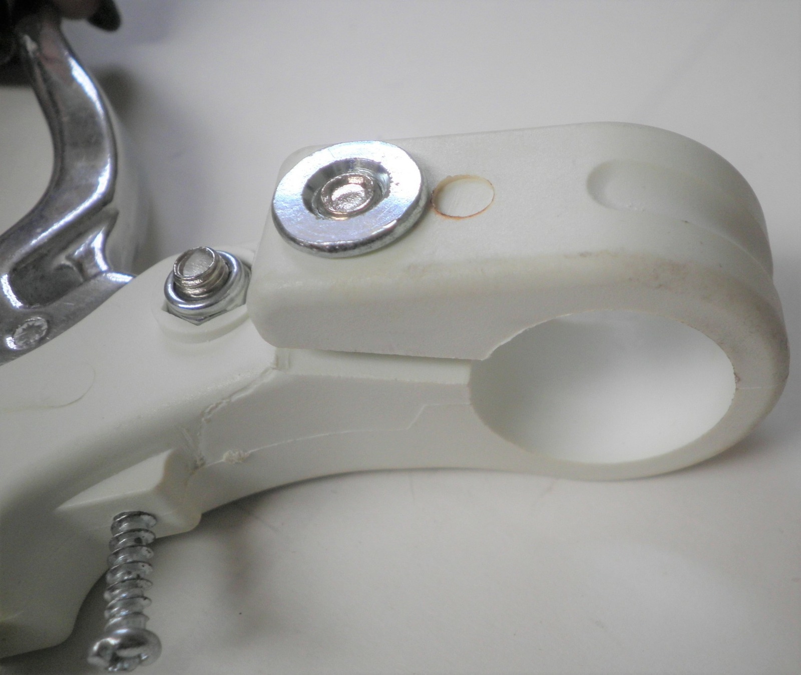 POWER WHITE PLASTIC/ALUMINUM HANDLE LEFT BRAKE LEVER BIKE PARTS 408-2