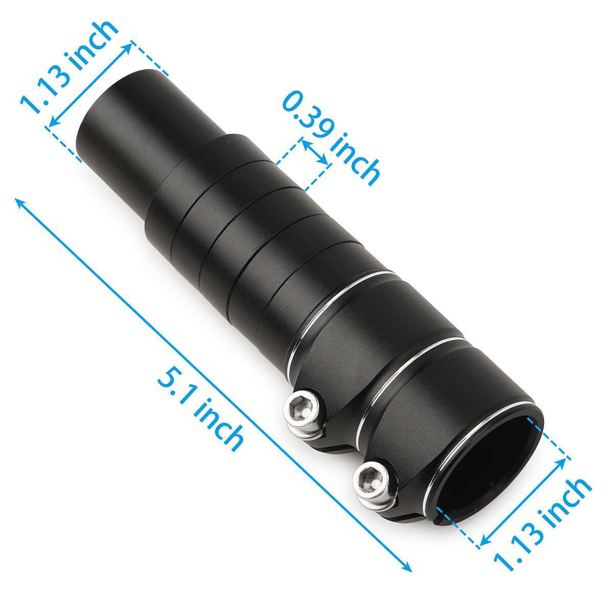 2x Mountain Bike Handlebar Extender Adaptor Tube Front Fork Stem Riser Extension