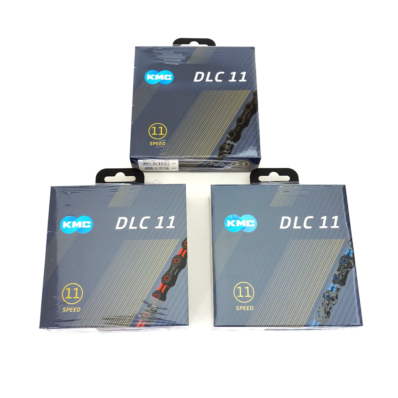 KMC X11SL DLC 11-speed Road MTB Bike Chain 118Link Black-Red-Blue
