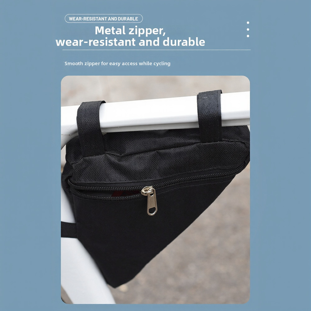 Oxford Waterproof Bike Bag Triangle Shape 20x20x27 cm for MTB Road Use