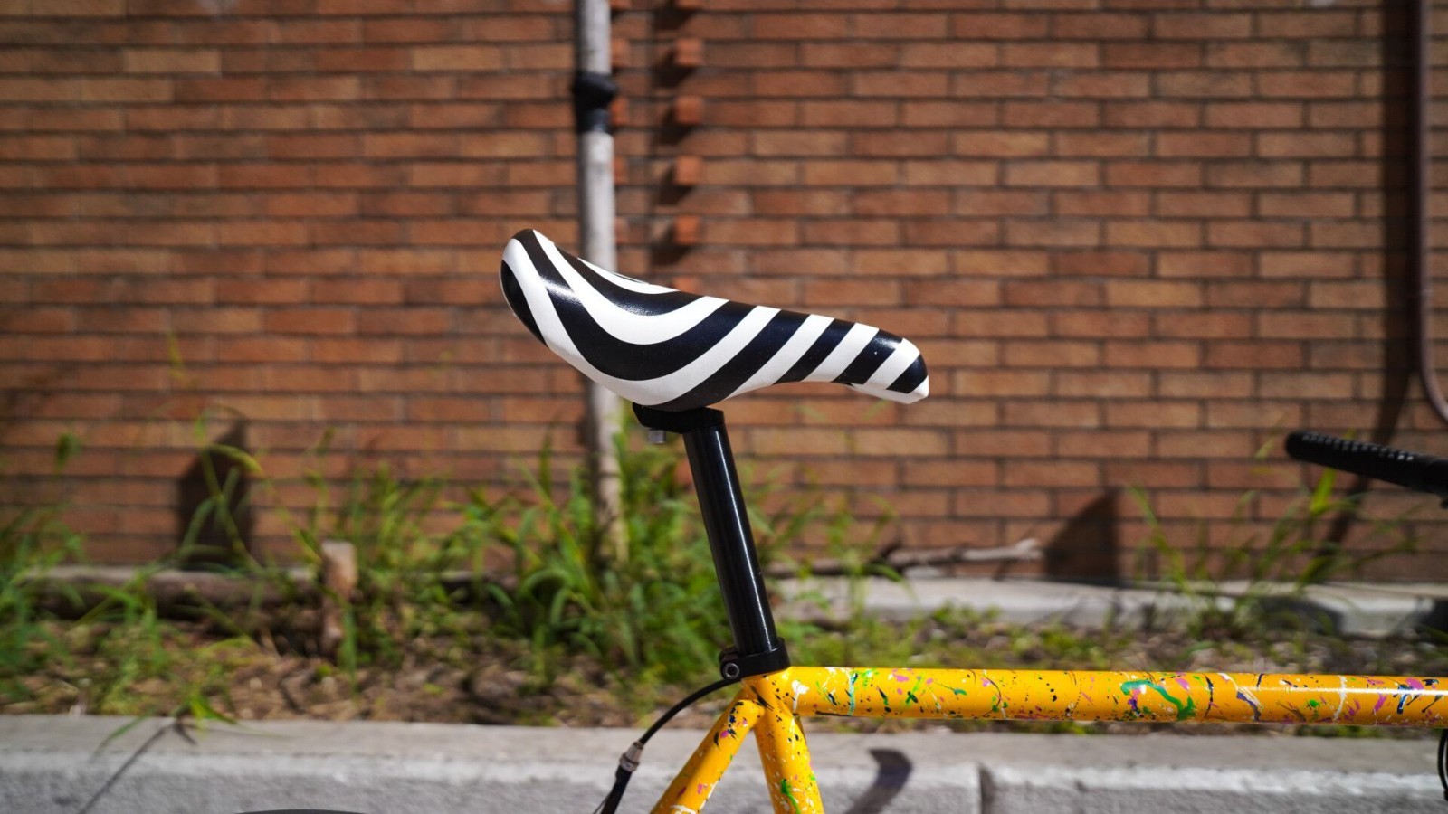 FUN EASY Monograph Saddle Fixie BMX Road Bike Bicyle Seat Custom Parts from JPN