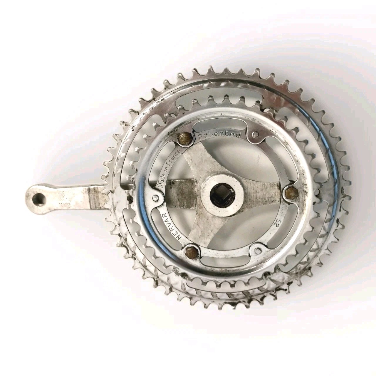 Vintage Nervar double 50/42 road bike crankset – Crankset for old road bikes