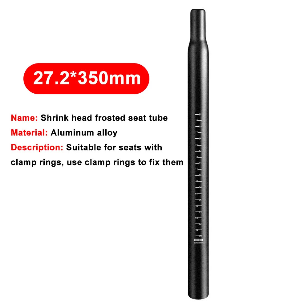 Bike Seat Post Aluminum Alloy 25.4-31.6MM 350MM MTB Road Saddle Tube