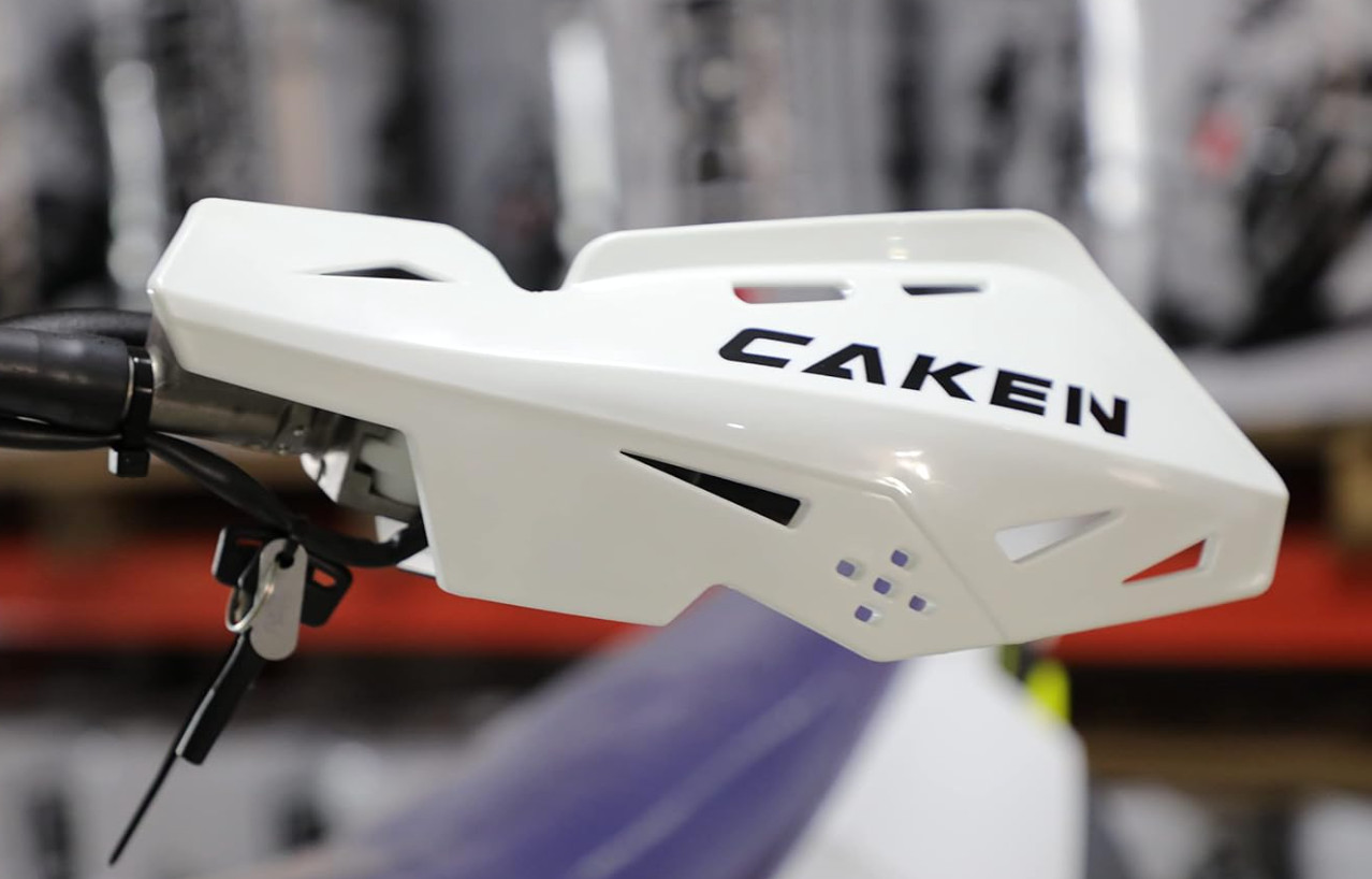 PRO CAKEN Handlebar Hand Guards Nylon 7/8″ 1 1/8″ Dirt Bike White