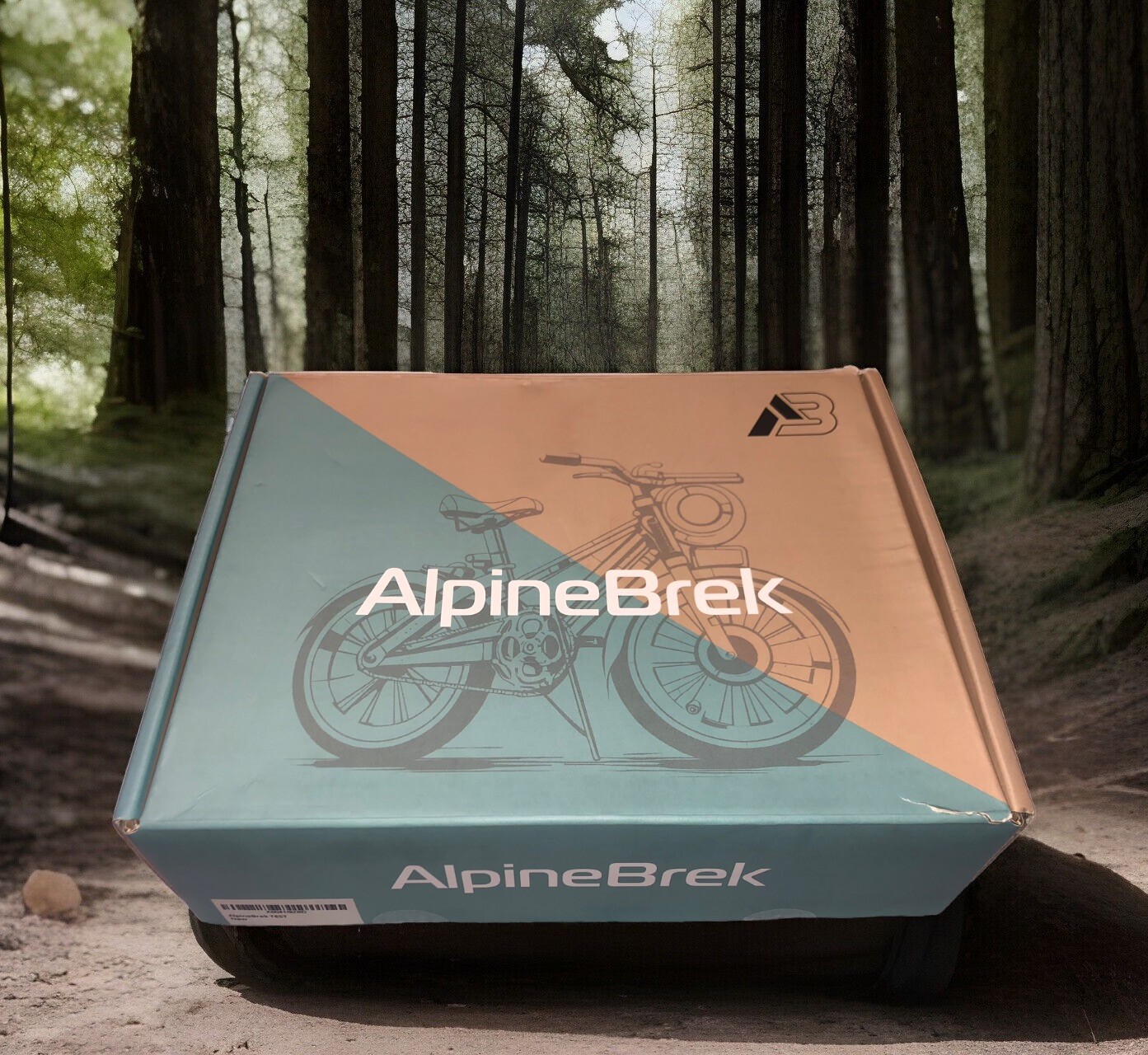 AlpineBrek Hydraulic Disc Brake Set MTB-E-Bike-Bicycle F-900mm/R-1500mm