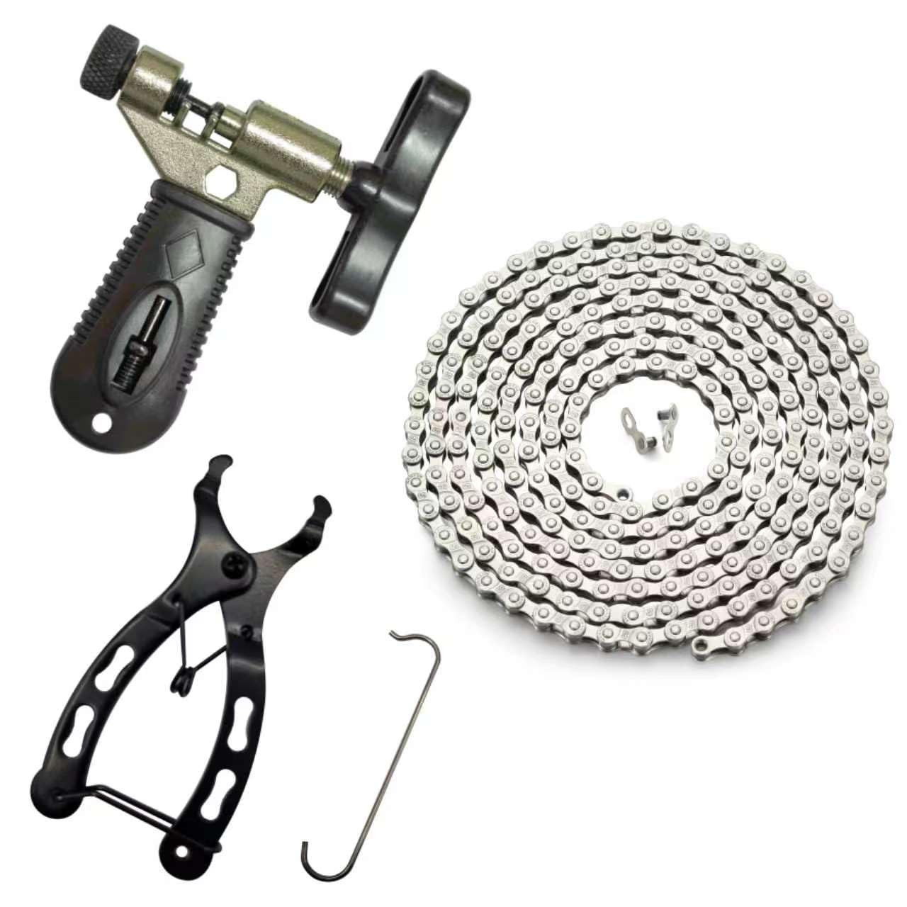 Bike Chain Kit, 6/7/8 Speed Chain Tool & Bicycle Chain Replacement Kit, 1/2×3…