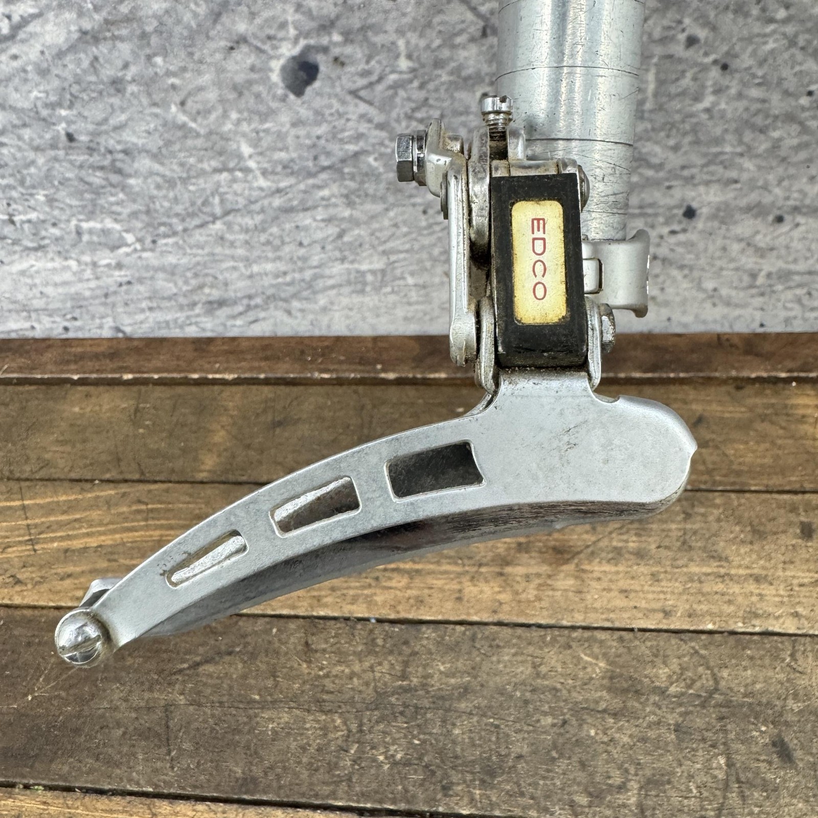 Vintage Edco SLJ Front Derailleur 28.6 Clamp On Bottom Pull Simplex Super LJ