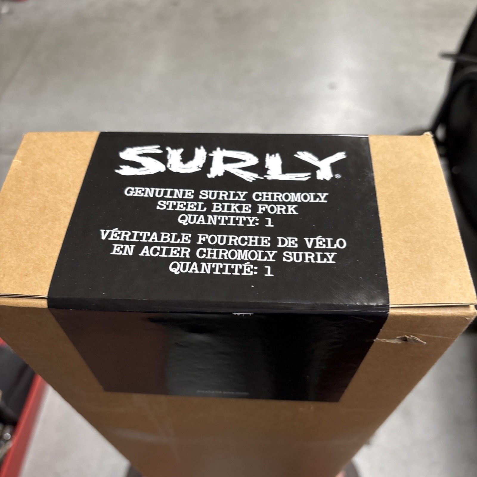 Surly Rigid Dinner Fork Stainless Steel Black Gloss