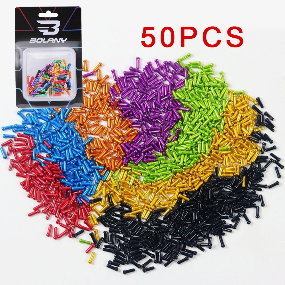 50x Brake Shifter Bike Bicycle Inner Cable Tips Wire End Crimps Wire Tail Cap-US