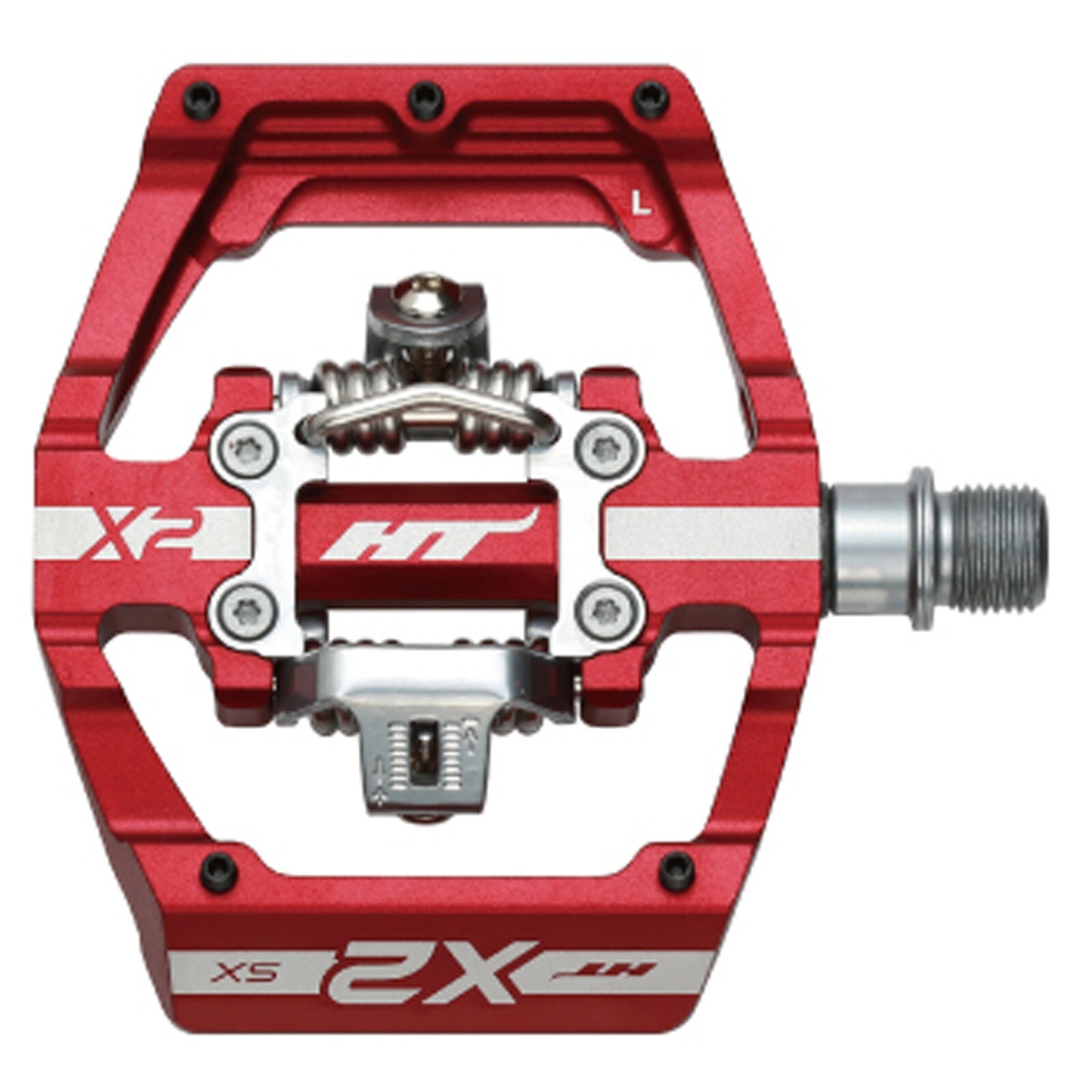 HT Components X2-SX Clipless Platform MTB Mountain Bike Pedals – Red