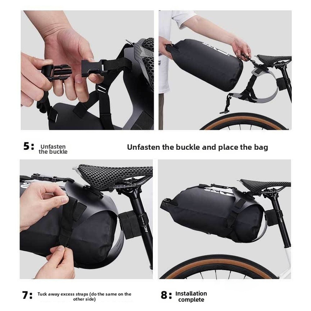 Sturdy PP Saddle Bag Bracket for Bicycles for supports Up to 12 Kilograms Load