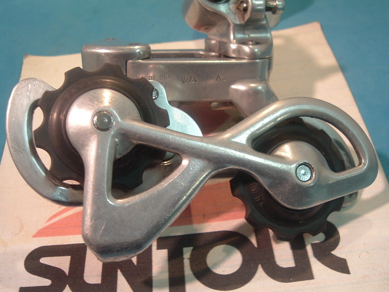 SunTour Cyclone RD-6000 Road Rear Derailleur – 2×5/6/7-Speed- VGC-28T+
