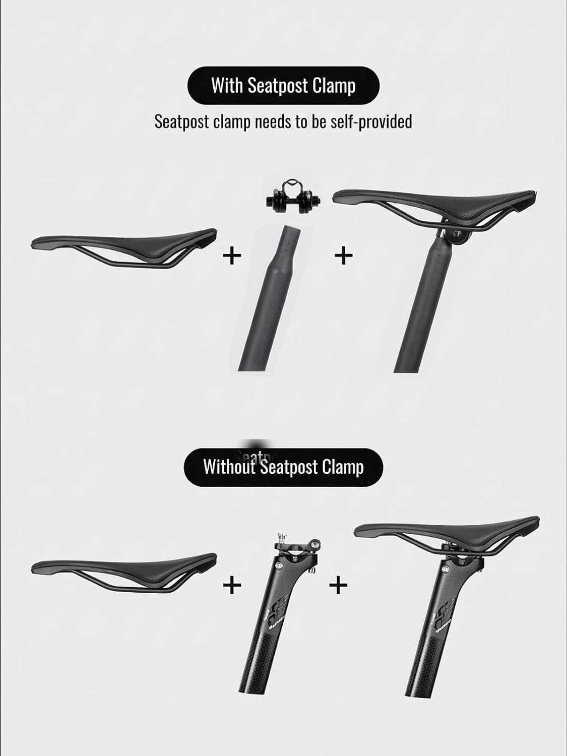 Bike Saddle EVA Memory Foam Bicycle Seat Wide Soft Comfortable Waterproof Men