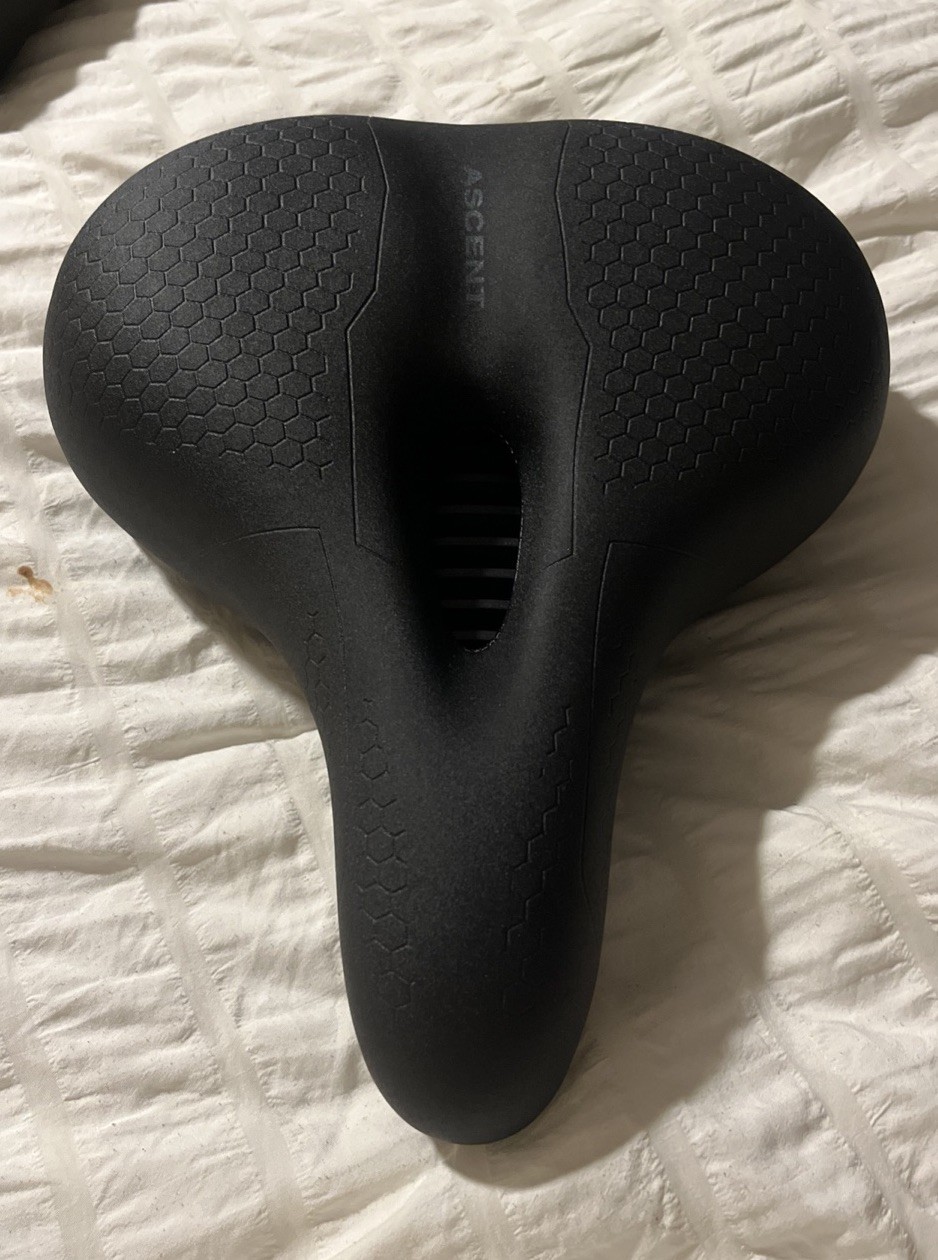Accent Bike Saddle 2.0 Black SWZEC Double Shock Absorbers with 8 Inch Wide Seat