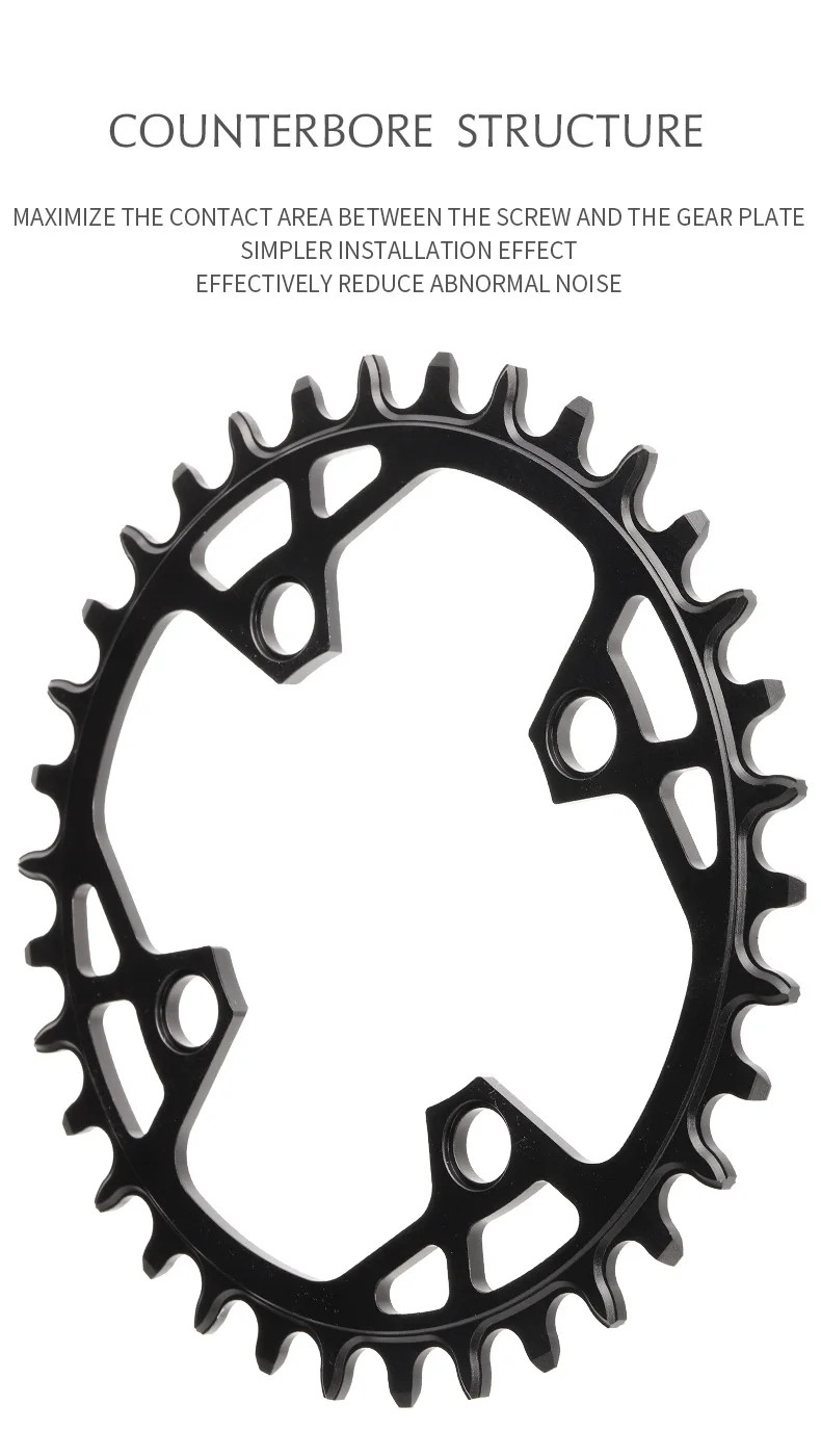 82BCD Narrow Wide Chainring 28T 30T 32T 34T 36T for MTB Bicycle Crankset