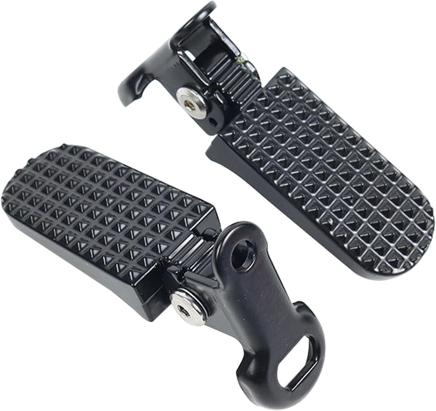 1 Pair Mini Bike Foot Pegs, Aluminium Alloy Non-Slip Bike Pegs, Folding Bike