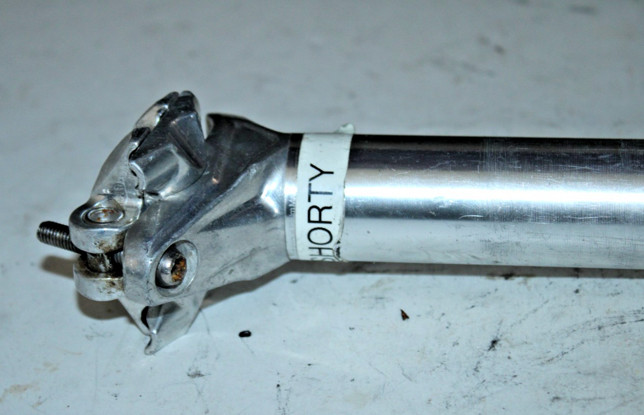 Shorty Seatpost Seat Tube 300/31.2mm 15mm Offset Silver MTB Gravel Commute Race~