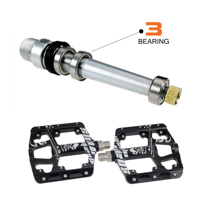 1 Pair Bicycle Pedals MTB Mountain Road Bike Cycling Flat Pedal Aluminum Alloy