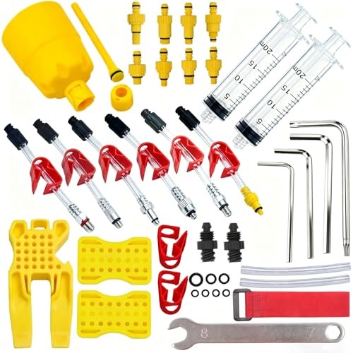 Hydraulic Disc Brake Bleed Kit, Universal Mineral Oil Bleeding Tool Set,