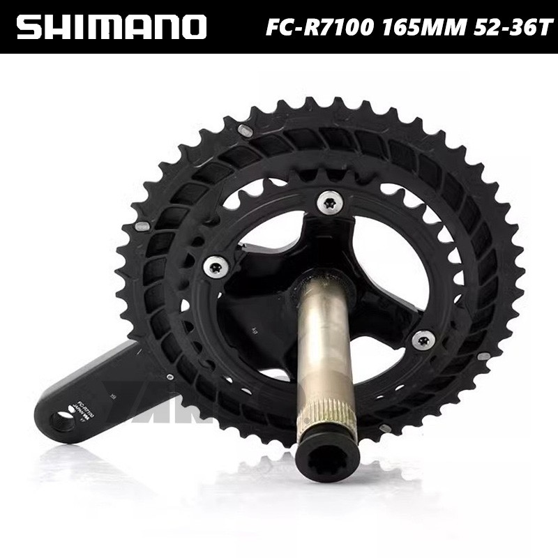 Shimano FC-R7100 105 2*12 Speed Crankset 52-36T 165mm Length Hollowtech II-OE