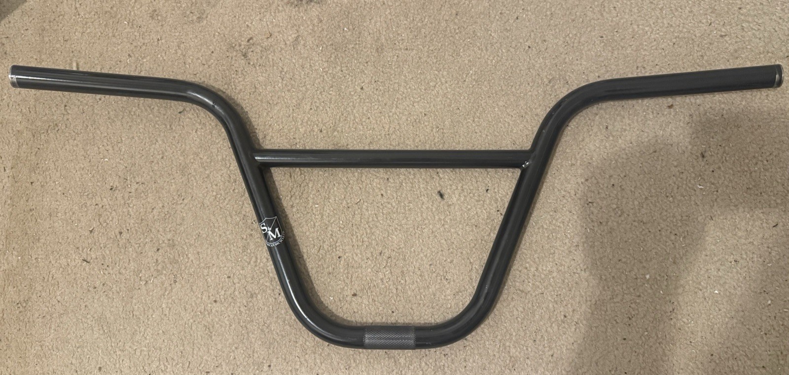 Perfect 10 Black Steel BMX Bike Handlebars. 10in rise 29in length