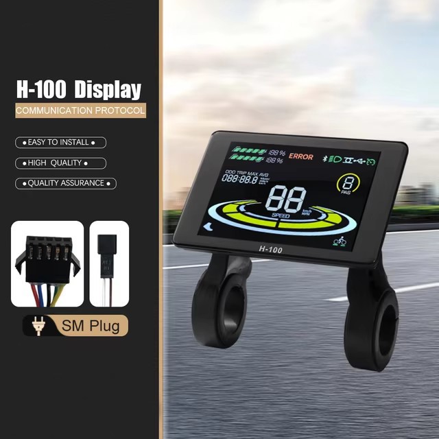 E-Bike 48V-72V 1000W-3000W 60A Dual Mode Sine Wave Controller w/ Display SM Plug